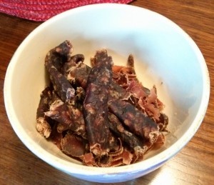 Dried sausage (droëwors) and meat (biltong), home-made!