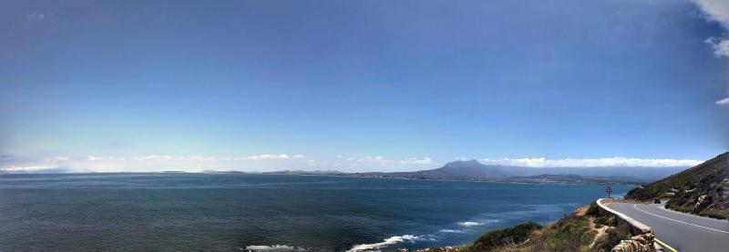 Figure 1: View of False Bay from Clarence Drive, a truly beautiful road.