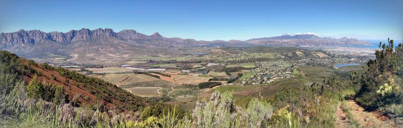 Figure 1: View from Watsonia (Helderberg) “run” with bestie DW