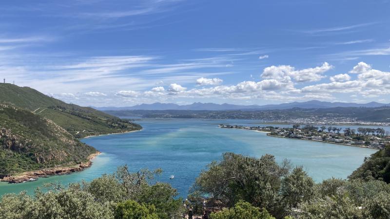 Figure 1: This is what the view looks like just after a lunch at Pearl View Guest House, which itself with spectacular views.