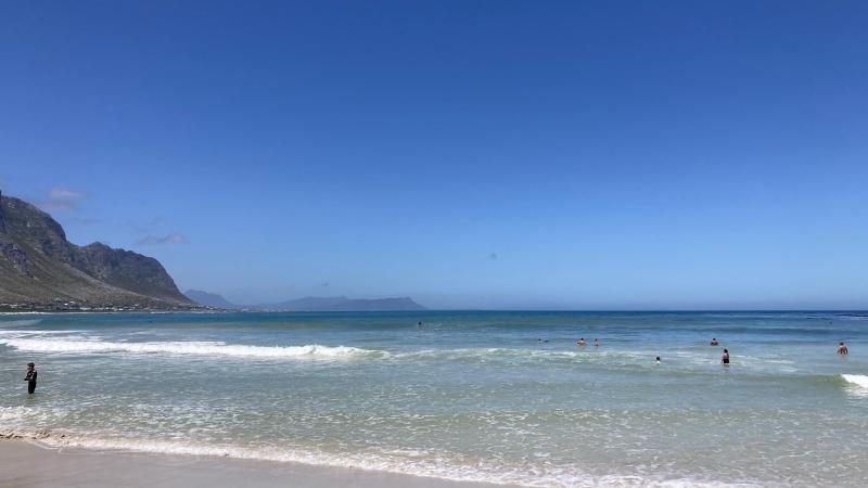 Figure 1: Blue waters of Betty’s Bay main beach. The weather was amazing.