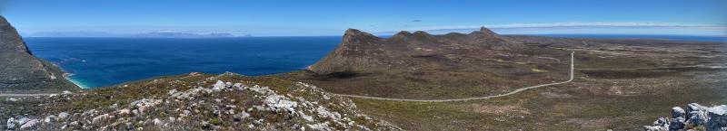 Figure 1: Panorama of Cape Point, made from one of the last peaks we had to cross at the end of day 2