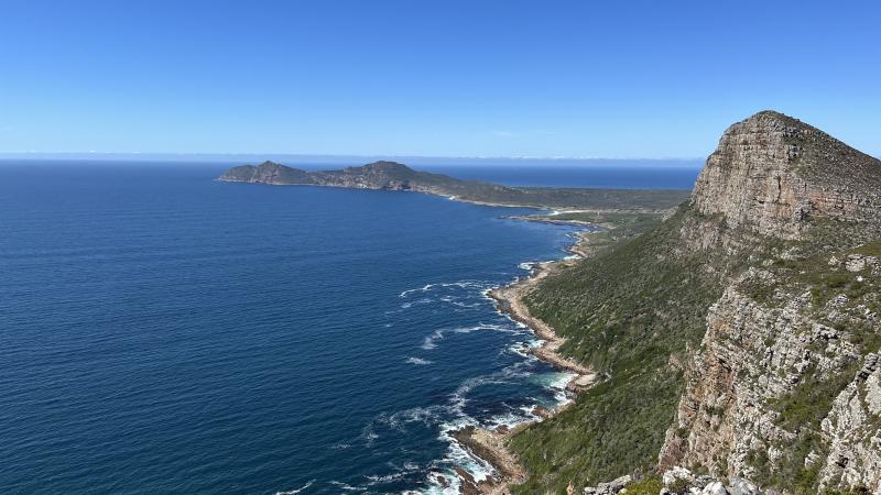 Figure 1: View from first morning of the Cape of Good Hope hiking trail with family and friends. The 3-in-1 hill climb in the summer sun at the end of day 2 almost took me out.