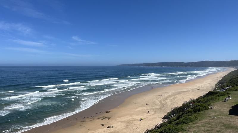 Figure 1: The view from our return-journey lunch at The Views in Wilderness was awe-inspiring.