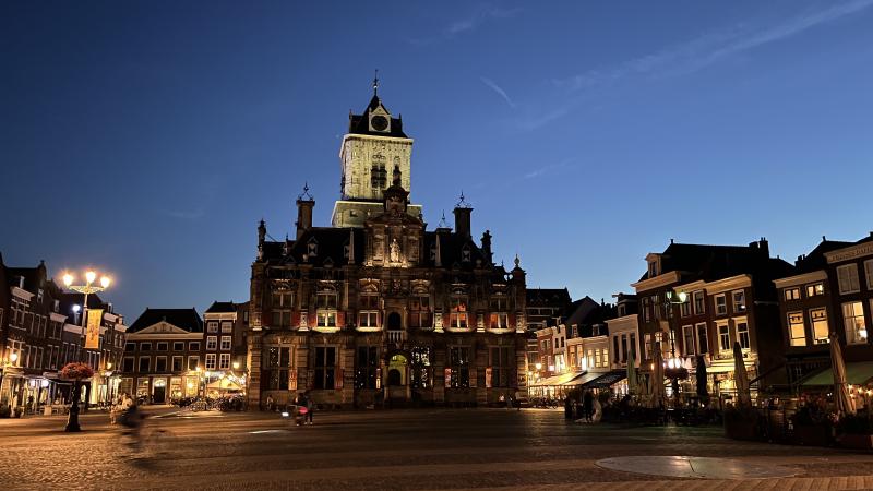 Figure 1: Het Stadhuis, Delft, taken in August from a quick bicycle trip with my good friend the TPN. Mood: Enchanted. Part of me still lives there.