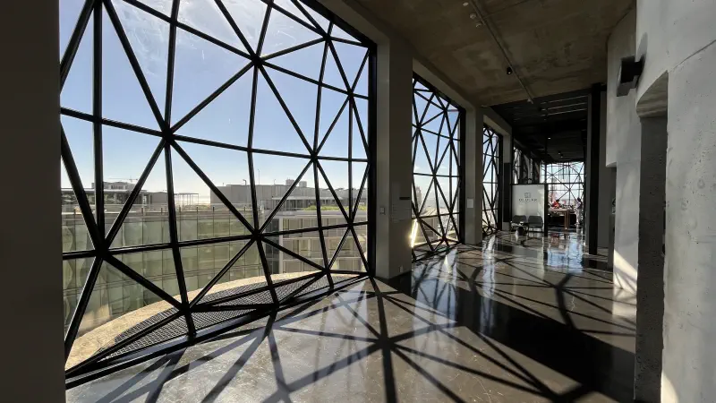 Top floor of Zeitz MOCAA, looking at the Ocular restaurant