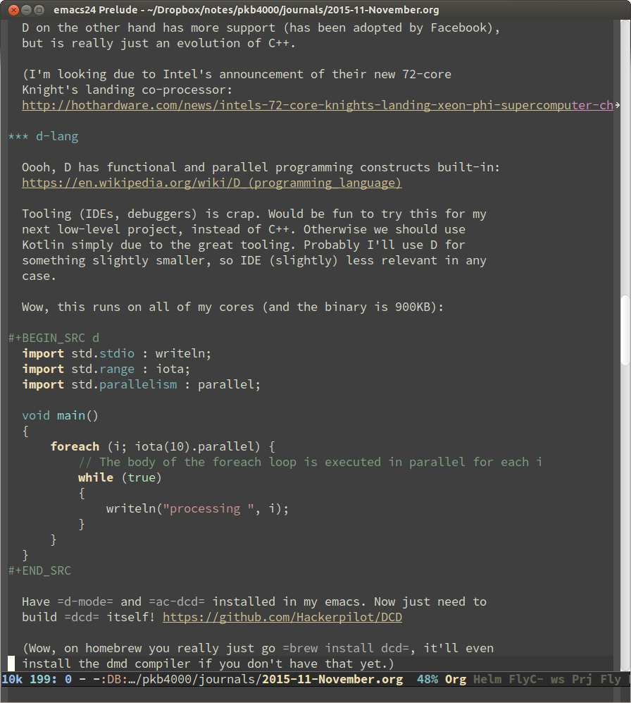 emacs shortcuts