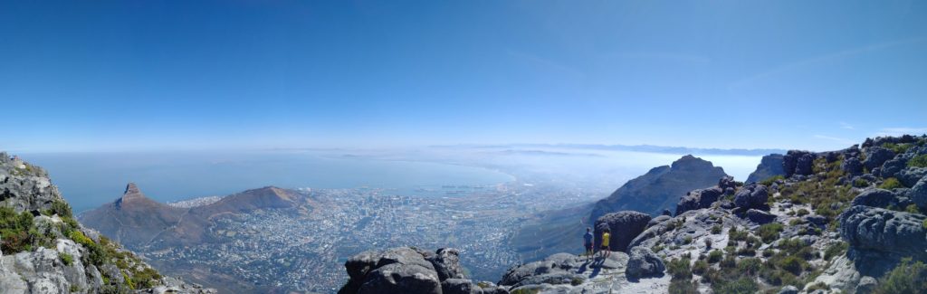 The view from the top of Table Mountain, photo by cpbotha.net.