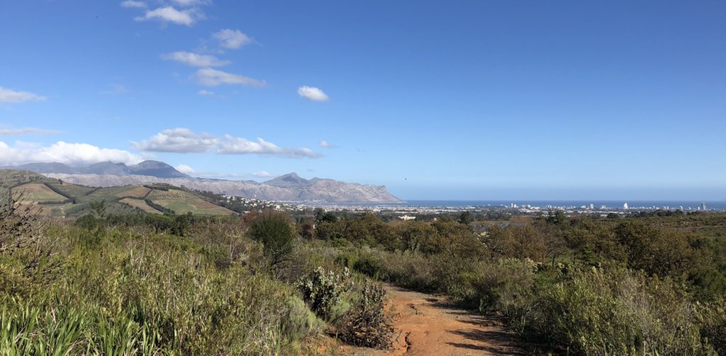 View of the False Bay from the Helderberg Nature Reserve.